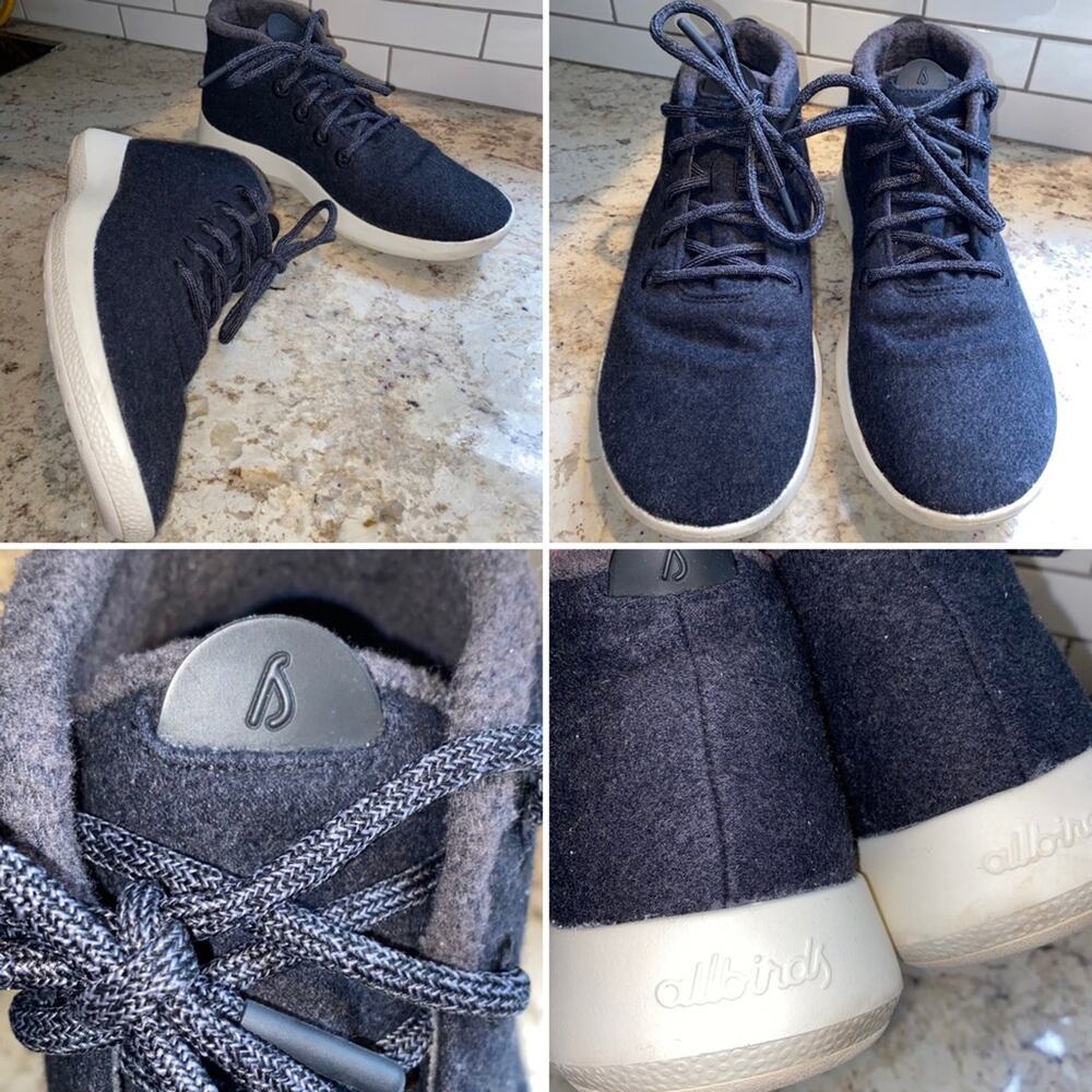 Allbirds $145 Sustainable Men's Wool Runner-Up Mizzles Chukka High Top Sz 11 EUC